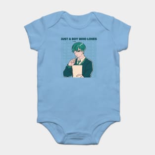 Just a Boy Who Loves Anime & Sketching Japanese Otaku Artist Baby Bodysuit